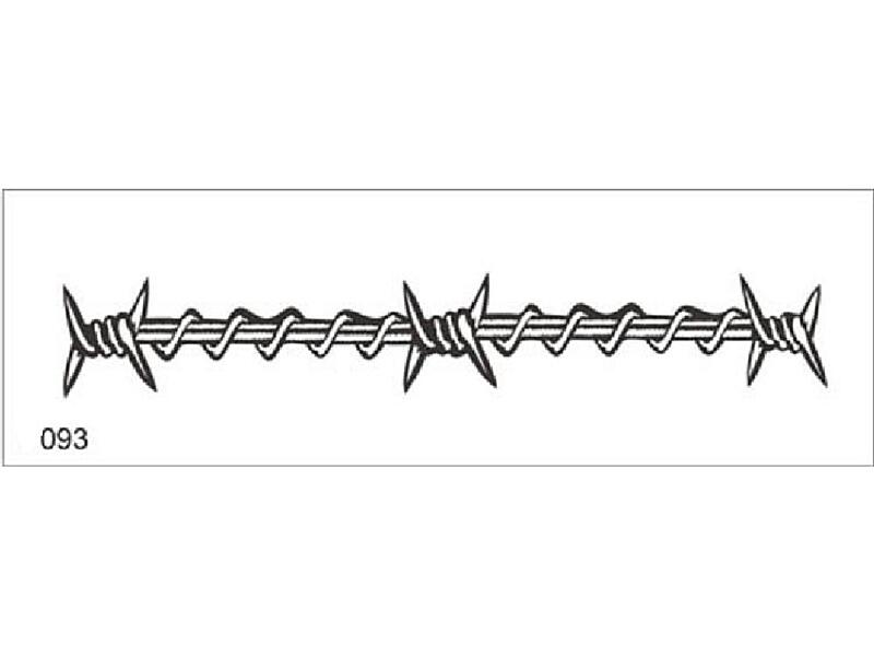 Šablona pro dočasné airbrush tetování V093 - 7 x 15,5 cm