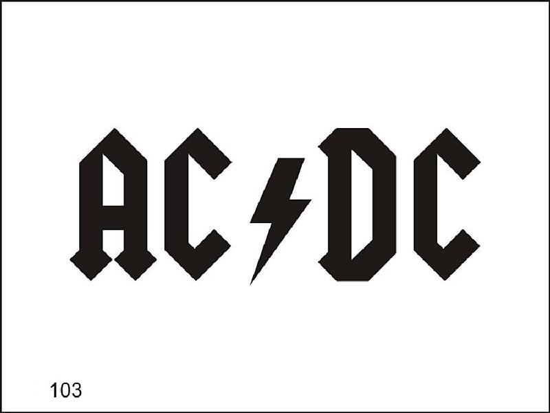 Šablona pro dočasné airbrush tetování V103 - 11,5 x 15,5 cm