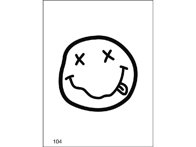 Šablona pro dočasné airbrush tetování V104 - 11,5 x 15,5 cm