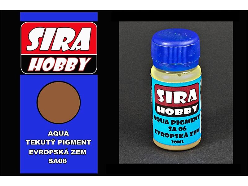 Síra hobby - Aqua tekutý pigment - Evropská zem