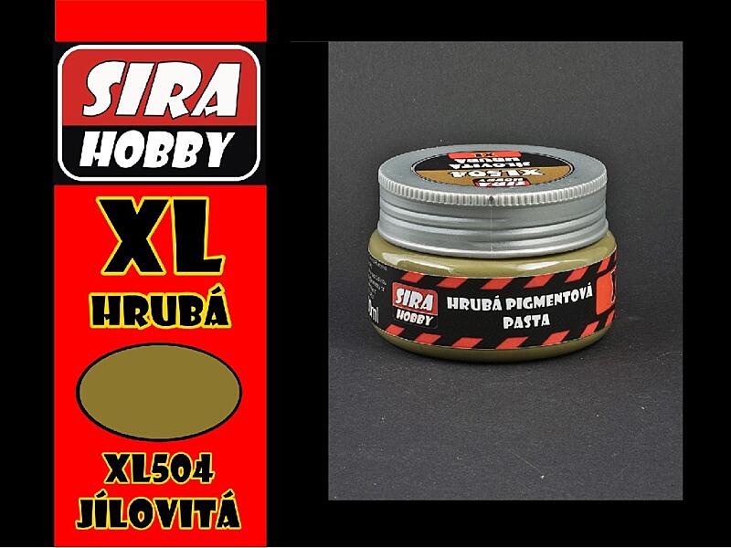 Síra hobby - Pigmentová pasta - Hrubá jílovitá zem 100ml
