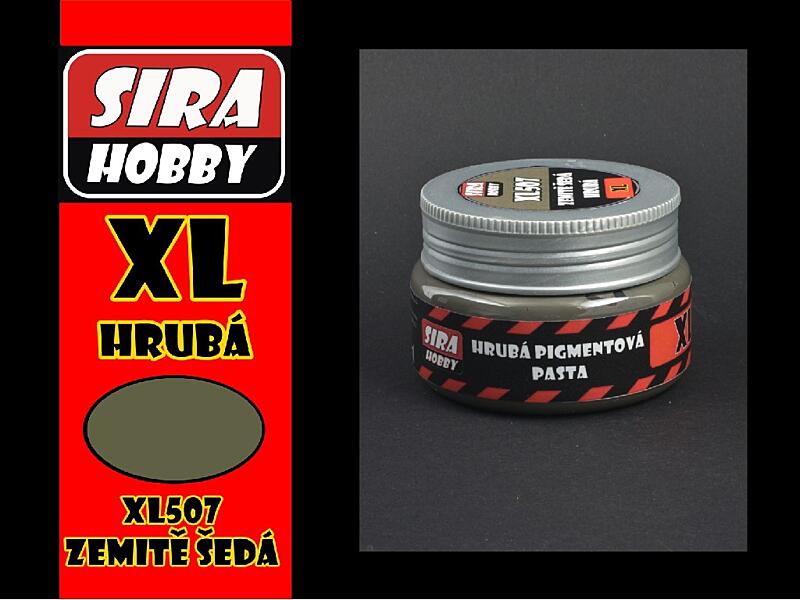 Síra hobby - Pigmentová pasta - Hrubá zemitě šedá 100ml