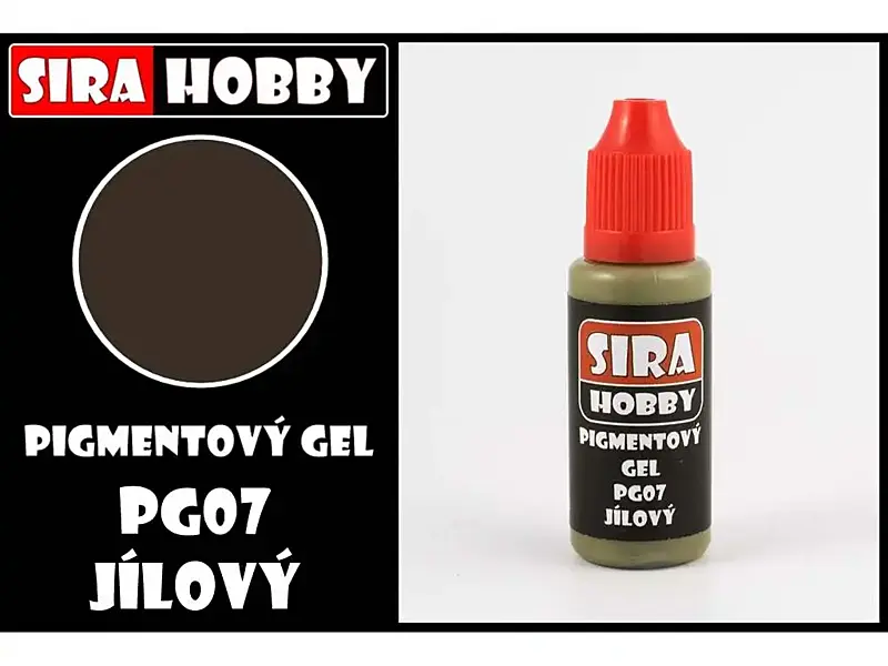 Síra hobby - Pigmentový gel - PG07 - Jílový 20 ml