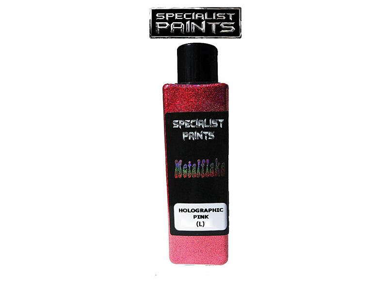 Metal Flake Pink Holographic 50g vel. L (0,6 mm)