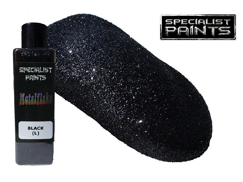 Metal Flake Black 50g vel. L (0,6 mm)