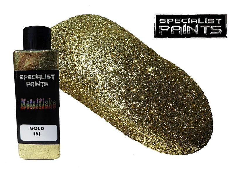 Metal Flake Gold 50g vel. S (0,2 mm)