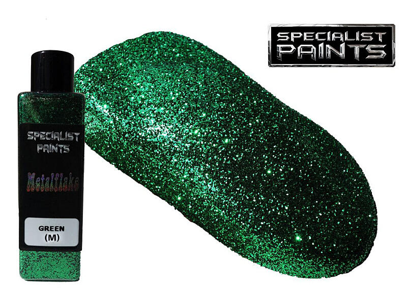 Metal Flake Green 50g vel. M (0,4 mm)