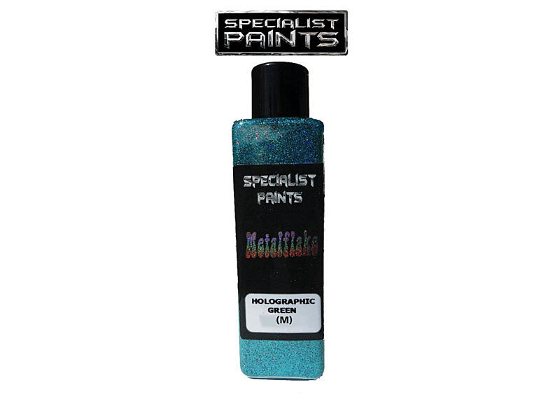 Metal Flake Green Holographic 50g vel. M (0,4 mm)