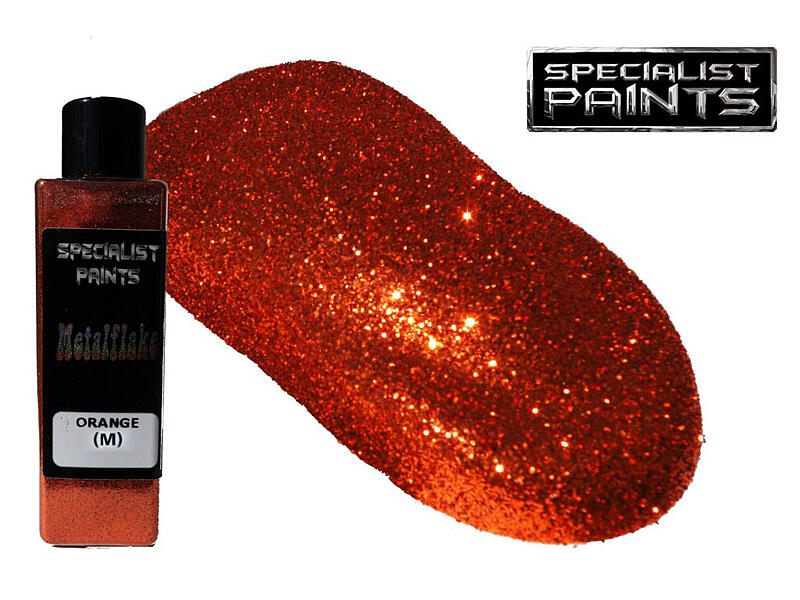Metal Flake Orange 50g vel. M (0,4 mm)
