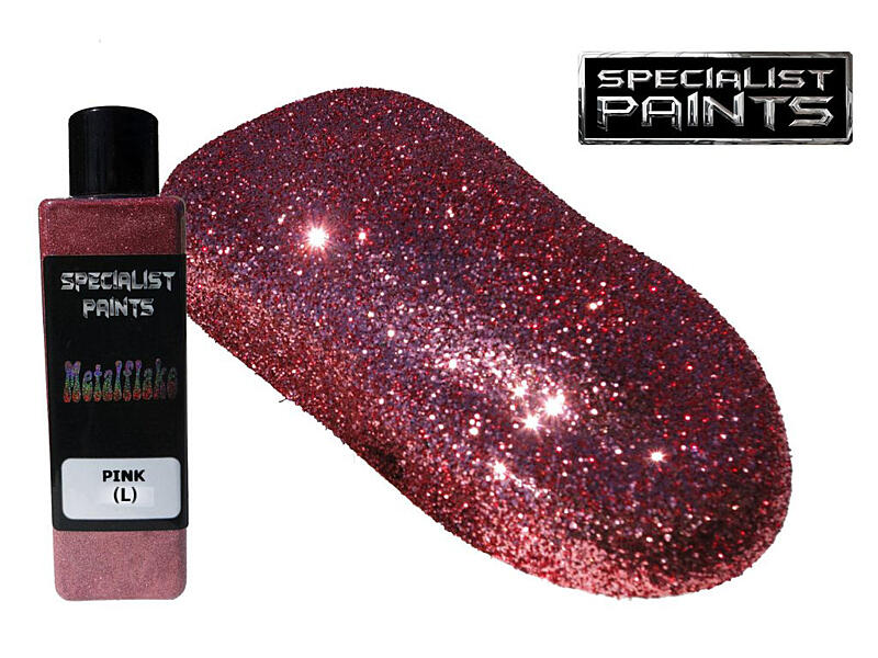 Metal Flake Pink 50g vel. L (0,6 mm)