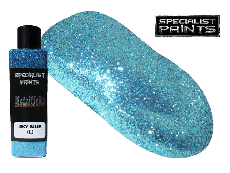 Metal Flake Sky Blue 50g vel. L (0,6 mm)