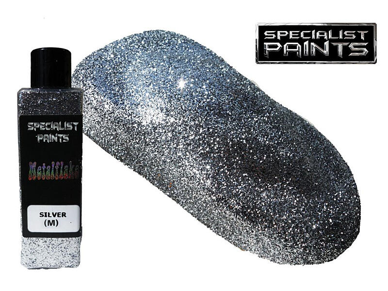 Metal Flake Silver 50g vel. M (0,4 mm)