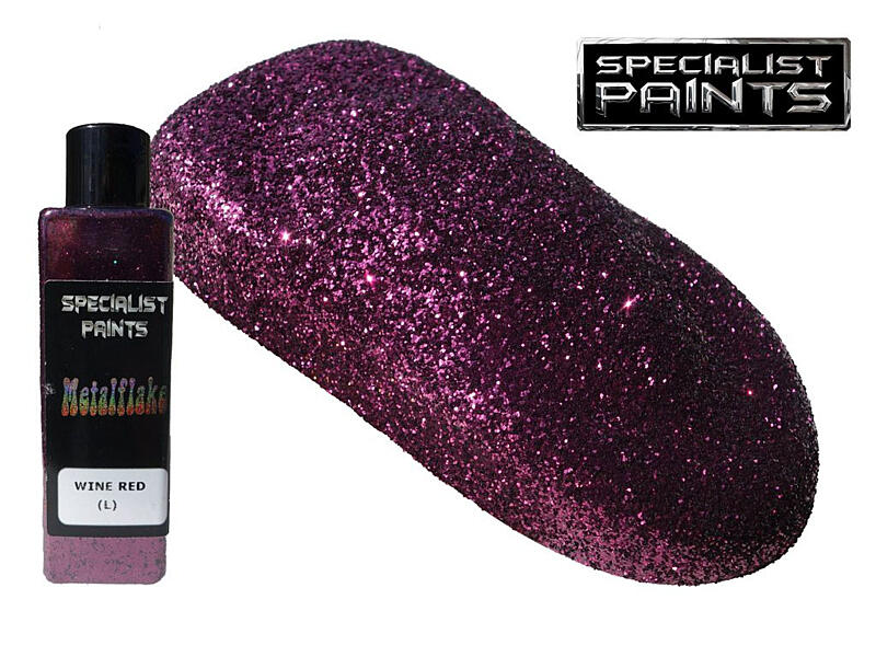 Metal Flake Wine Red 50g vel. L (0,6 mm)