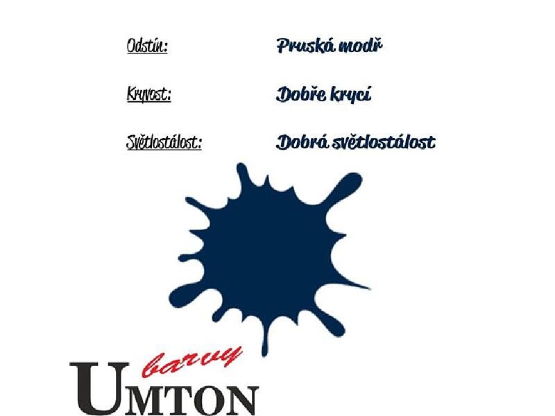 Umton - 2902 - Olejová barva - Pruská modř 20ml