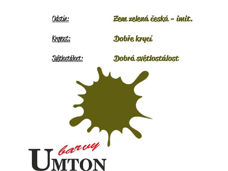 Umton - 5802 - Olejová barva - Zem zelená česká imit. 20ml